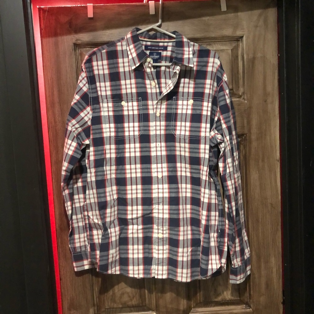 Old Navy Slim Fit Plaid Button Down